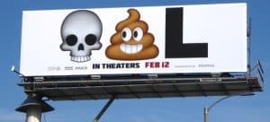 Deadpool billboard using emojis